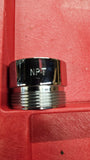 Clearance - Tank Fill Adapter, 1.5" Female NPT x 1.5" Male NH, Red Head Brass